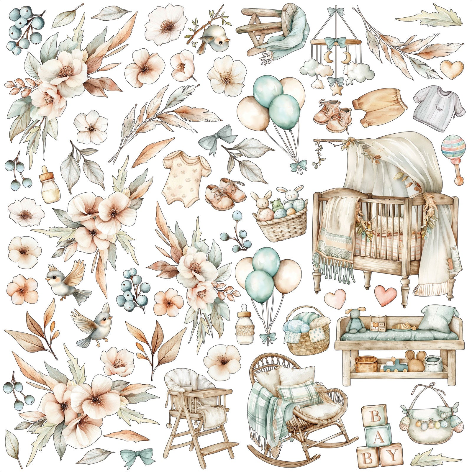 49 and Market LITTLE DREAMERS SPICE 12”X12” All In One Kit 16pc