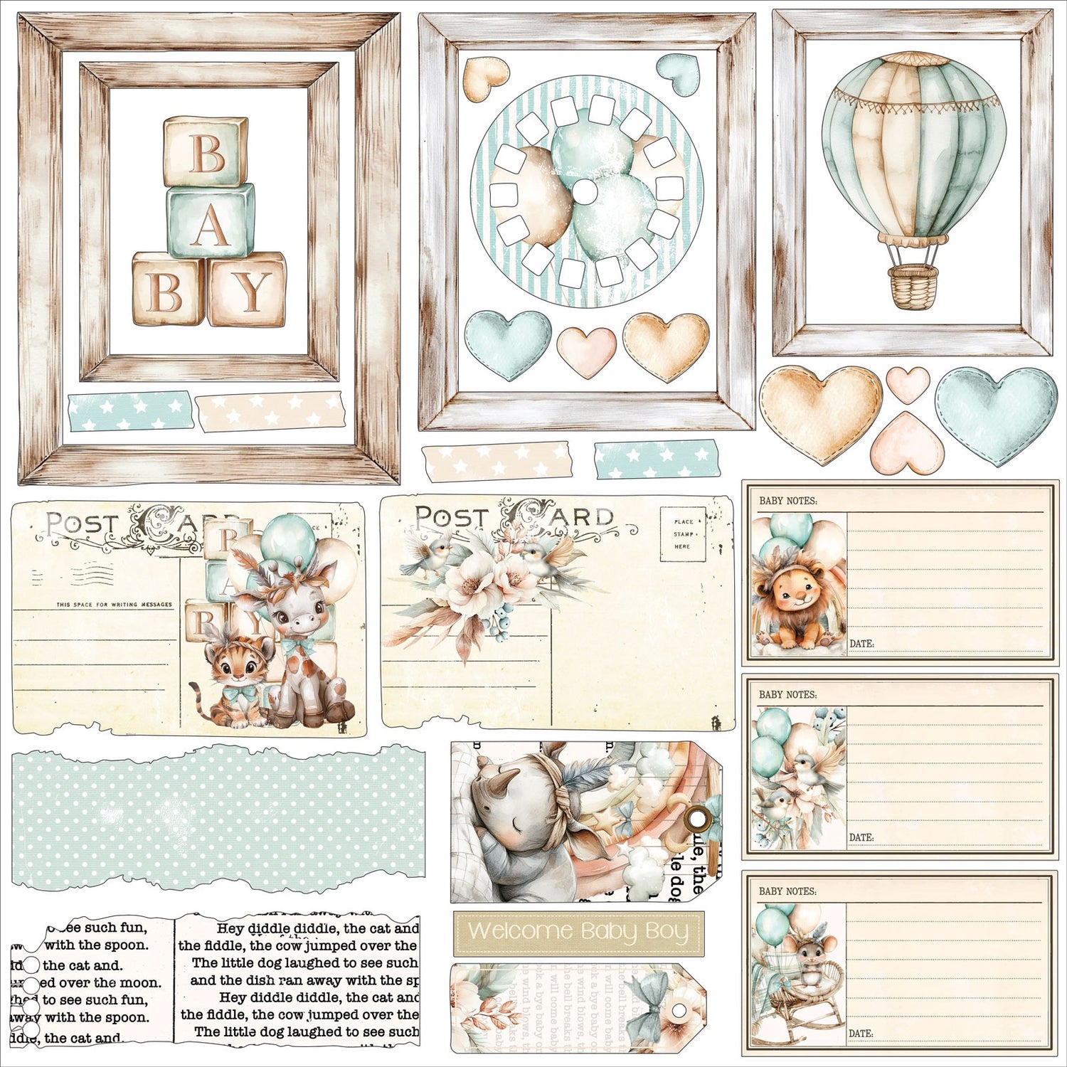 49 and Market LITTLE DREAMERS SPICE 12”X12” All In One Kit 16pc