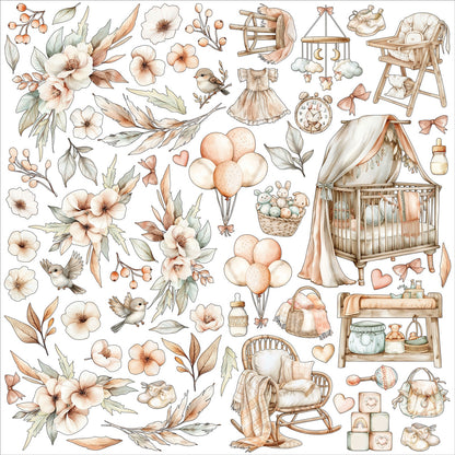 49 and Market LITTLE DREAMERS SUGAR 12”X12” All In One Kit 16pc
