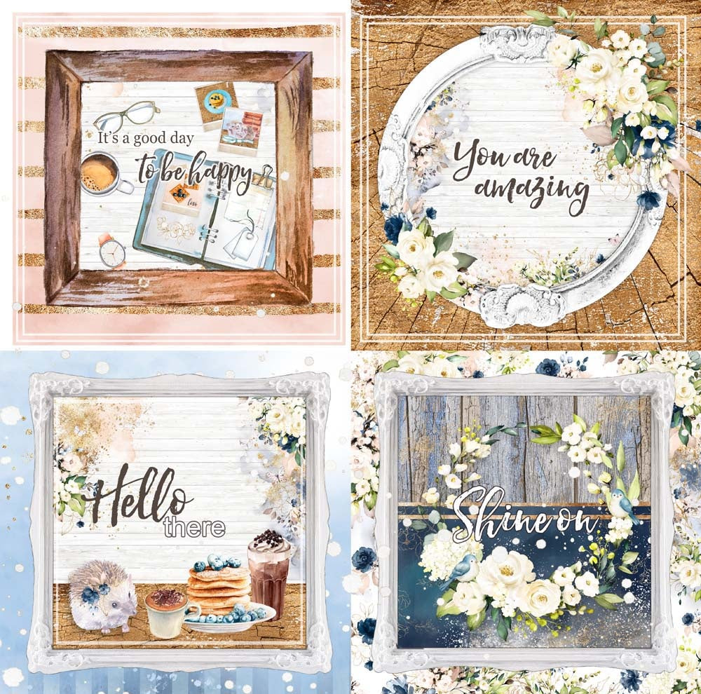 Memory Place HELLO 04 6X6 Squares 12”X12” Scrapbook Paper