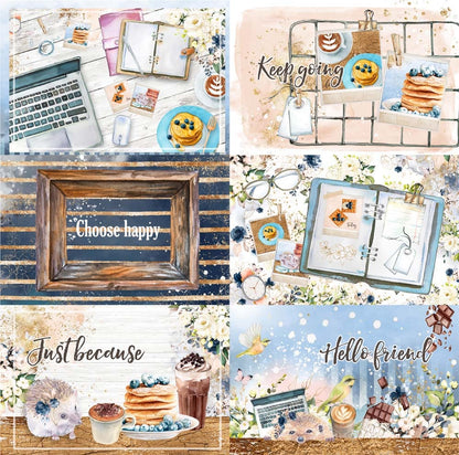 Memory Place HELLO 05 4X6 Cards 12”X12” Scrapbook Paper
