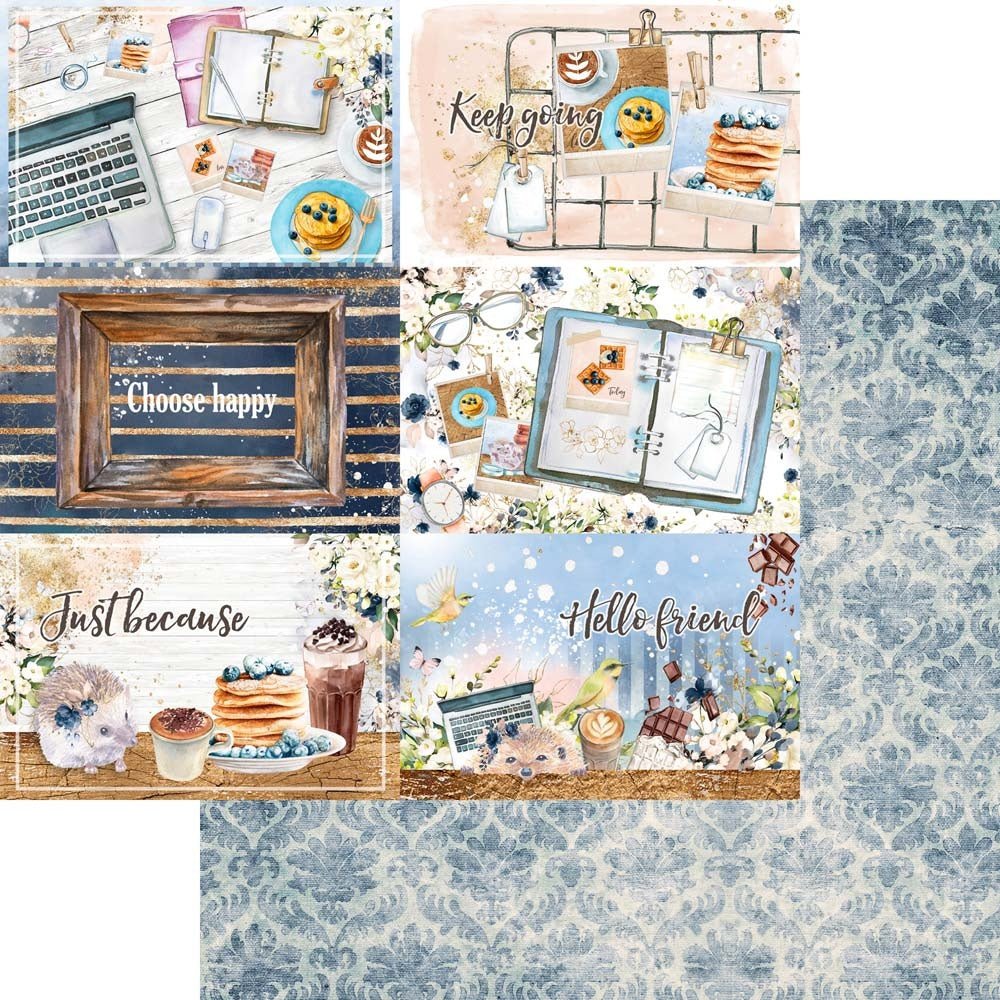 Memory Place HELLO 05 4X6 Cards 12”X12” Scrapbook Paper