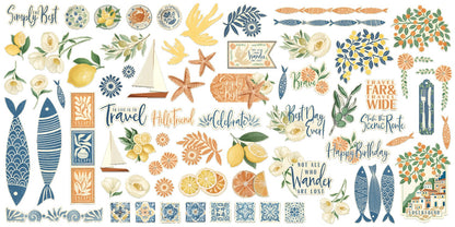 Graphic 45 SCENIC ROUTE Ephemera Set 69pc