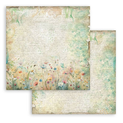 Stamperia DAISY ART 12”X12” Maxi Backgrounds Paper Pad