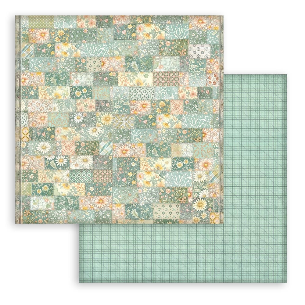 Stamperia DAISY ART 12”X12” Maxi Backgrounds Paper Pad