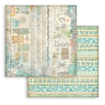 Stamperia DAISY ART 12”X12” Maxi Backgrounds Paper Pad