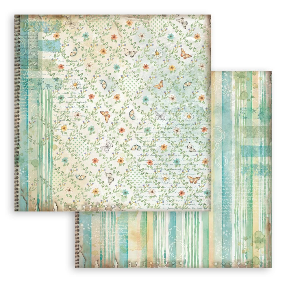 Stamperia DAISY ART 12”X12” Maxi Backgrounds Paper Pad