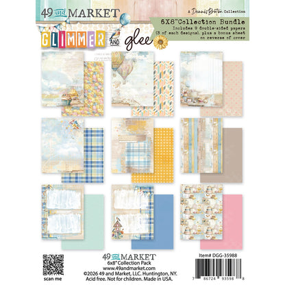 49 and Market GLIMMER GLEE HOORAY 6”X8” Collection Bundle