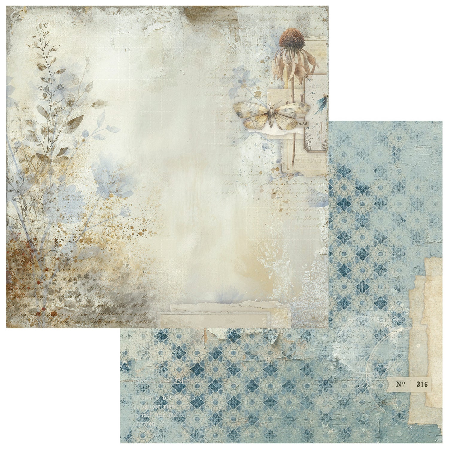 49 and Market FADED MEMORY LANE 12X12 Collection Paper Pack