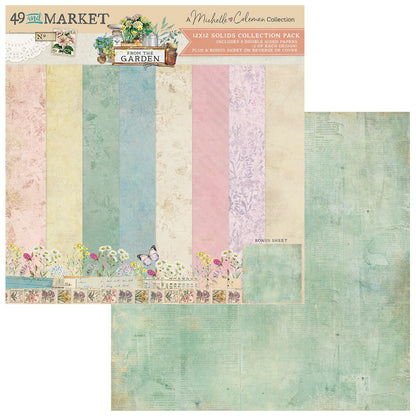 49 and Market FROM THE GARDEN 12X12 Solids Collection Pack