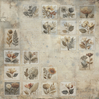 49 and Market FADED MEMORY LANE 12X12 Collection Paper Pack