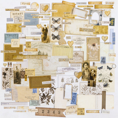 49 and Market FADED MEMORY LANE Ephemera Set 118pc