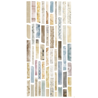 49 and Market FADED MEMORY LANE Cello Stickers 81pc