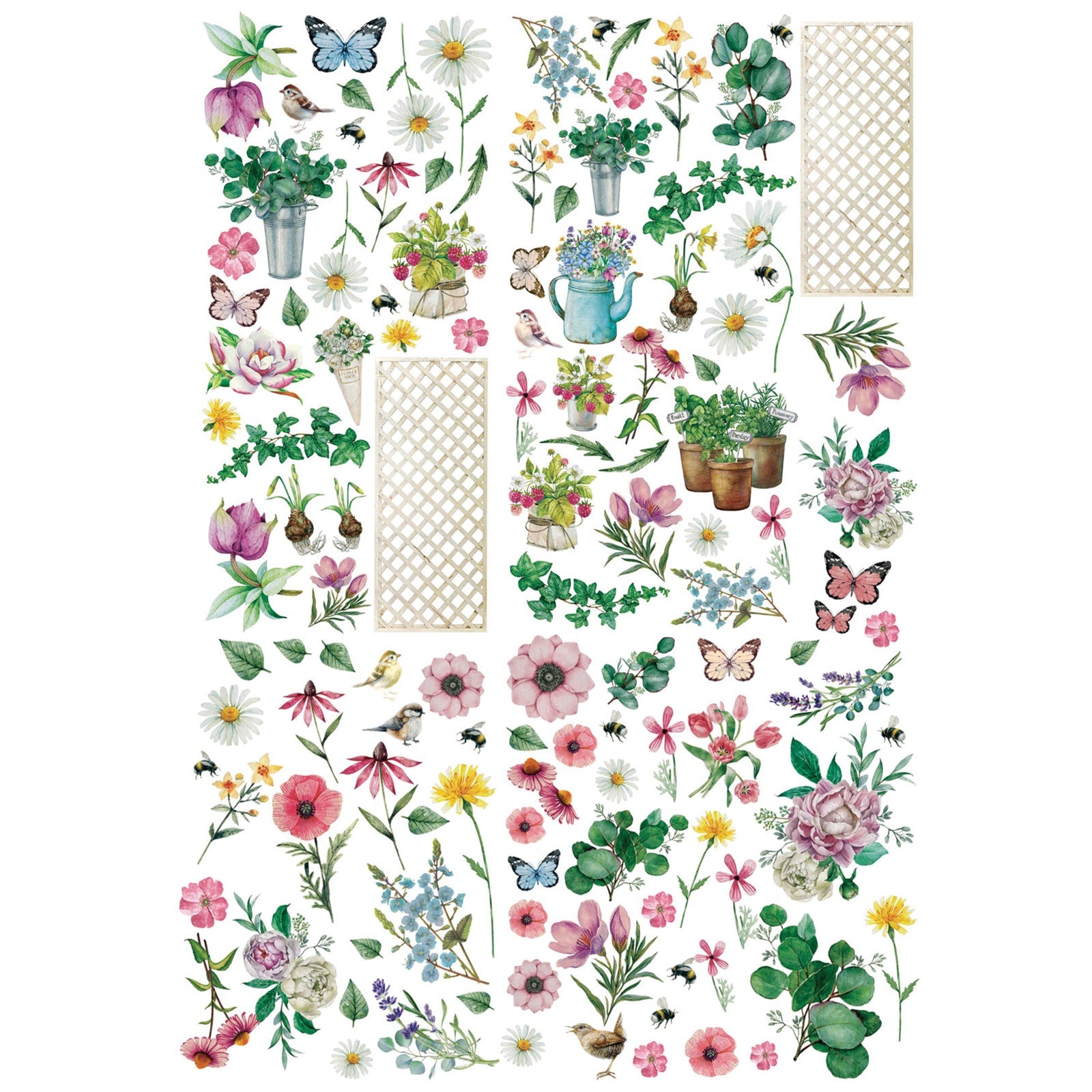 49 and Market FROM THE GARDEN Laser Cut Wildflowers 120pc