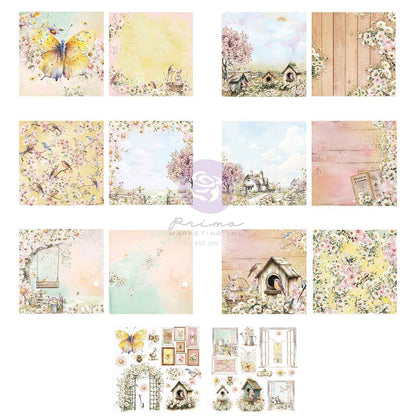 Prima AMONG THE WILDFLOWERS 12”X12” Paper Pad 14 Sheets