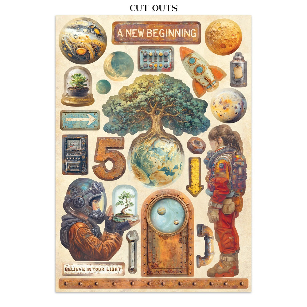 Stamperia A NEW BEGINNING Junk Journal Pack