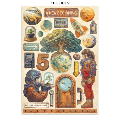 Stamperia A NEW BEGINNING Junk Journal Pack