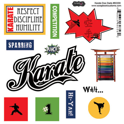 Scrapbook Customs KARATE 12&quot;X12&quot; Scrapbook Kit 13pc