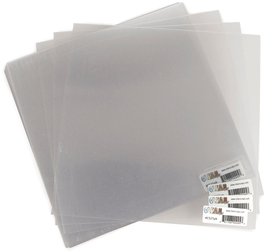 Clear Scraps TRANSPARENT 12”X12” Acrylic Sheet