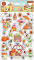 Craft Consortium HAPPY HARVEST Puffy Stickers 25pc