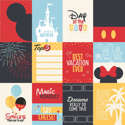 Paper House MAGIC PARK TAGS 12"X12" Scrapbook Paper