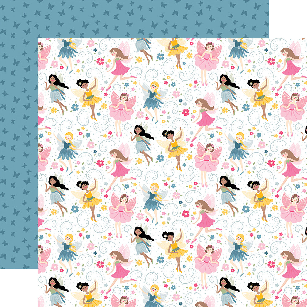 Echo Park FAIRY GARDEN 12&quot;X12&quot; Cardstock Paper