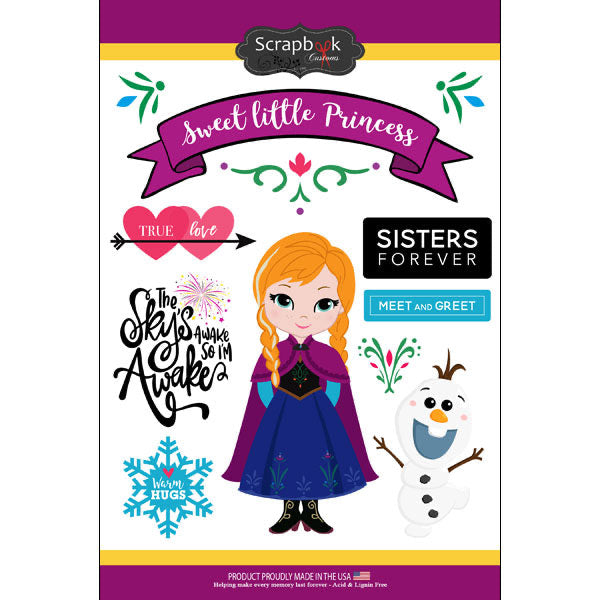 Scrapbooksrus ICE PRINCESS 12”X12” Mini Scrapbook Kit 3pc