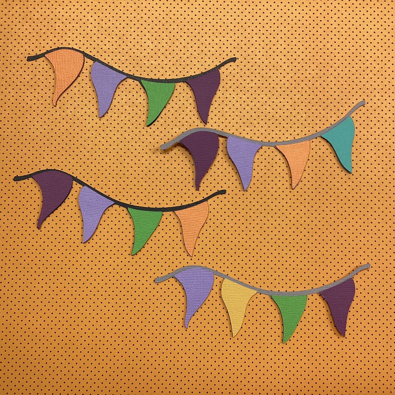 Banner EVERYDAY PENNANT FLAG 3D Scrapbook Die Cut Embellishment