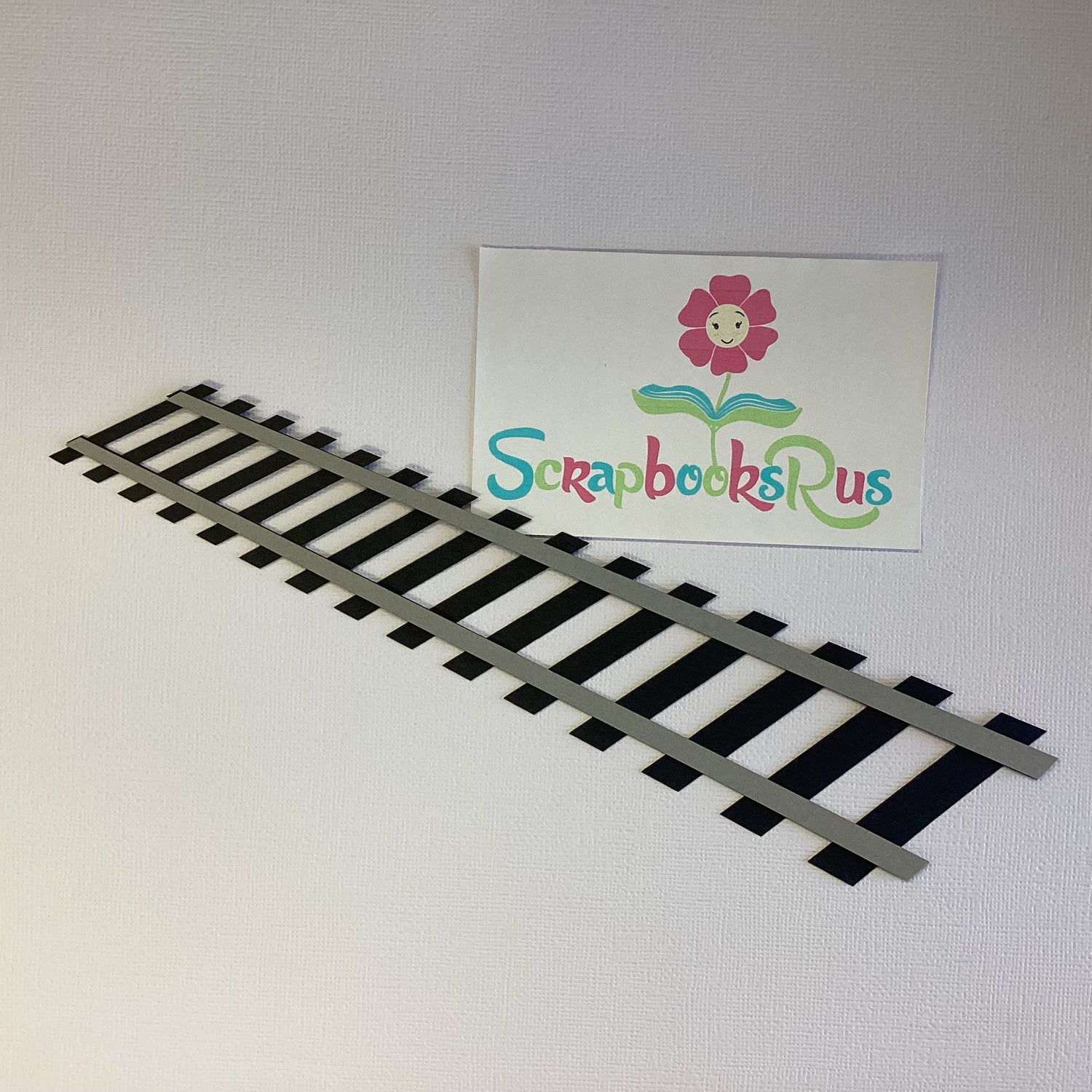 Laser Cuts TRAIN TRACK Diecut Embellishment