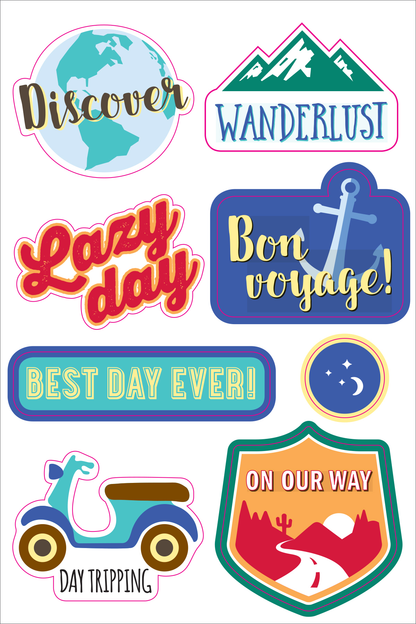 Peter Pauper Planner Stickers TRAVEL Essentials
