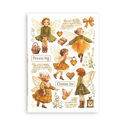 Stamperia WHISPERING WOODS Washi Pad 8 Sheets