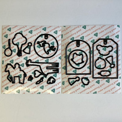 Diamond Press PARTY ANIMAL TAGS Stamp &amp; Die Set