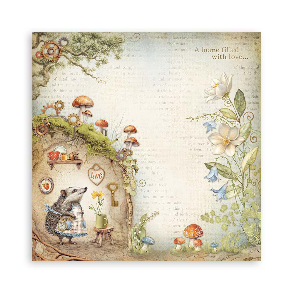 Stamperia HIDDEN GROVE MAXI PAD 12&quot;X12&quot; Scrapbook Paper Pack