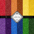PRIMARY COLORS Not Glitter, Glitter 6”x6” Paper Pack Scrapbook Customs