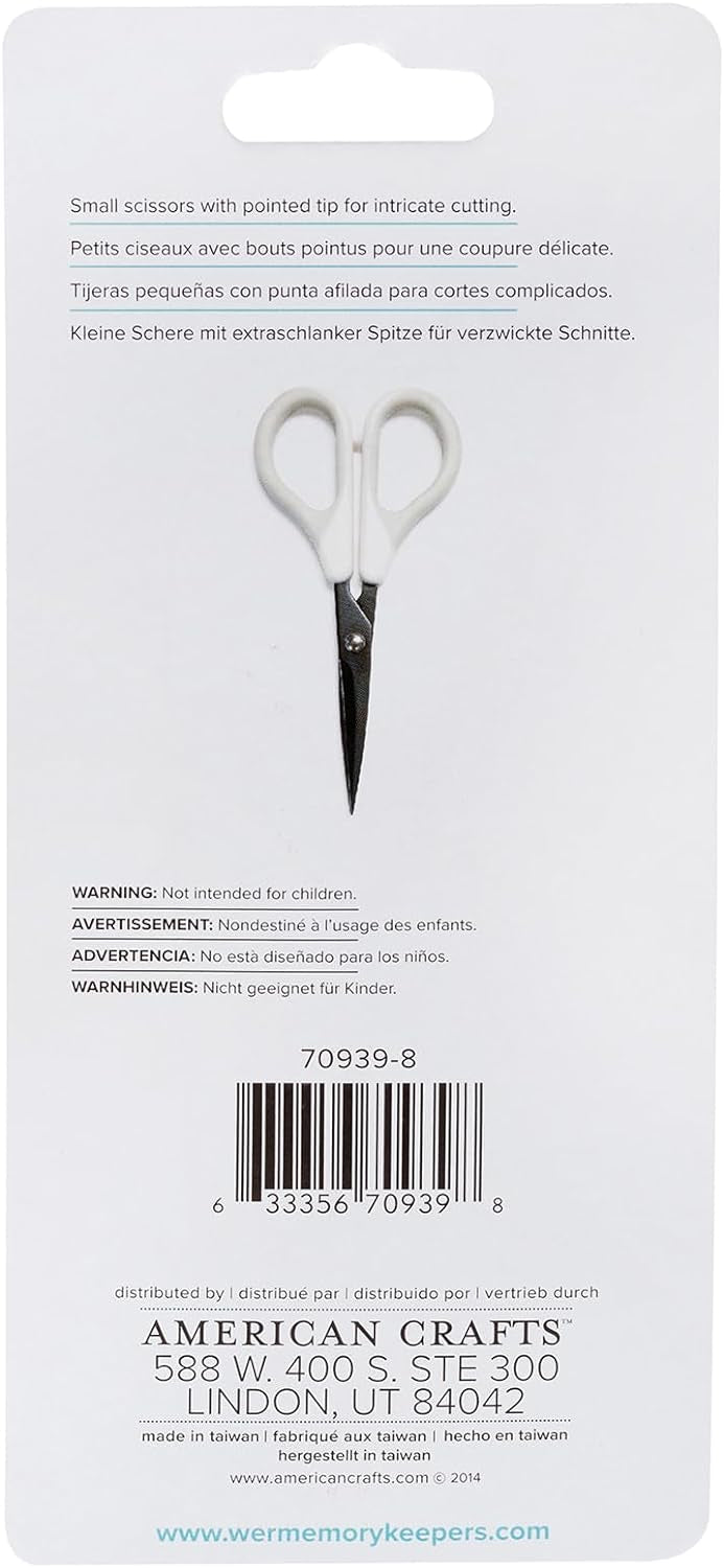Crafters Essentials WeR Memory Keeper Small Precision SCISSORS