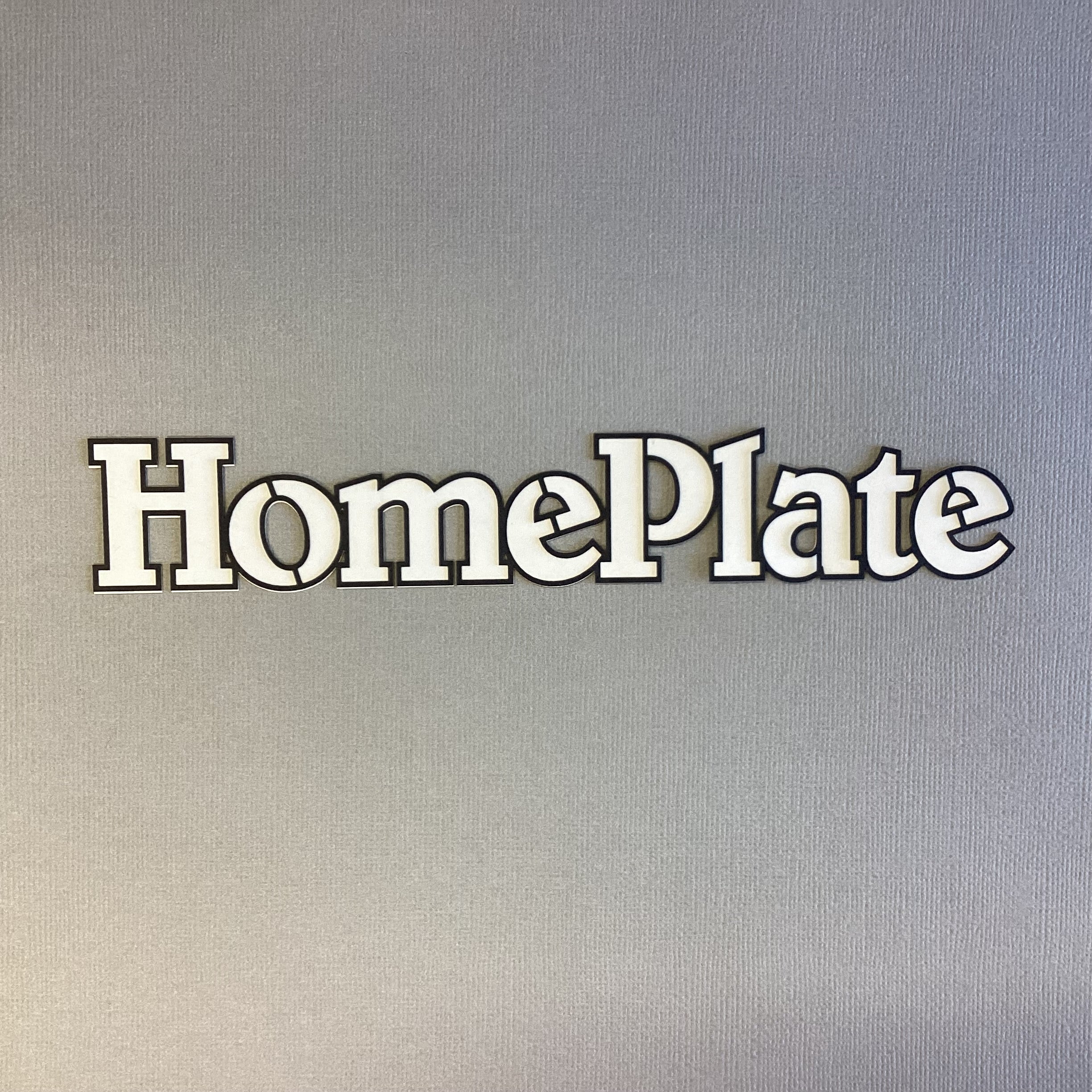 BASEBALL PLATE OVERLAYS Title Laser Scrapbook Die Cut