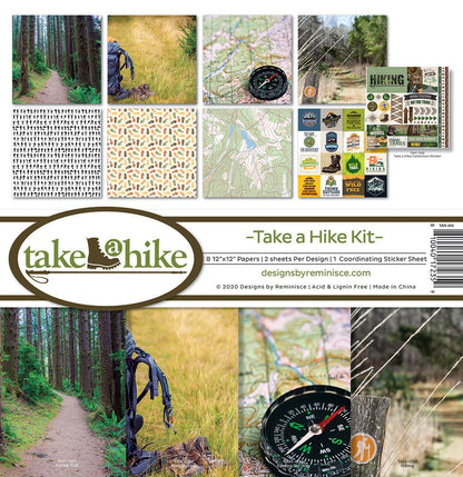 Reminisce TAKE A HIKE 12”X12” Scrapbook Kit 9pc