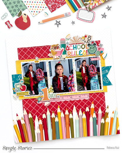 Simple Stories BOOK FAIR Bits &amp; Pieces 60pc