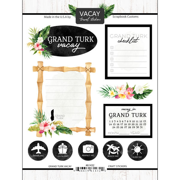 Scrapbooksrus GRAND TURKS AND CAICOS 12”X12” Scrapbook Kit