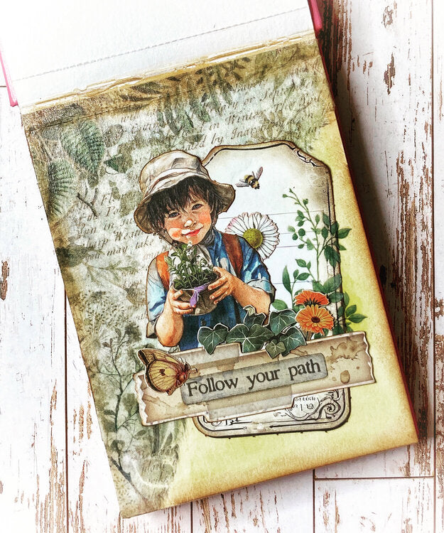 Stamperia Herbarium Silvae TEA TIME RUB ON Rubon Sheet
