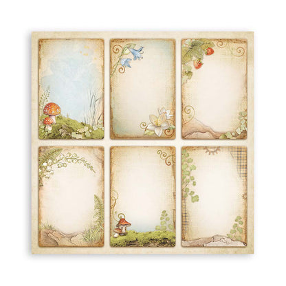 Stamperia HIDDEN GROVE MAXI PAD 12&quot;X12&quot; Scrapbook Paper Pack