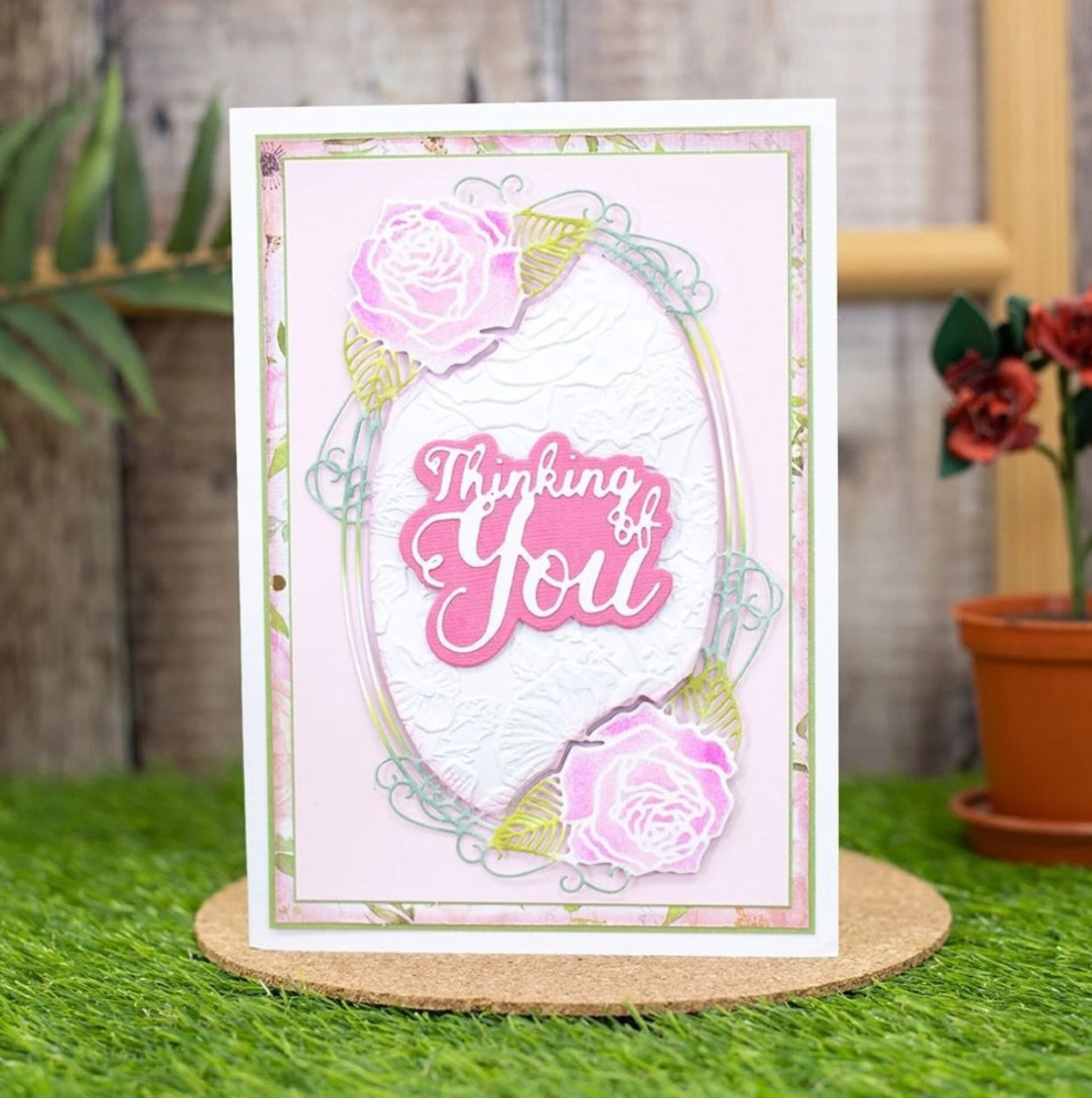Crafter’s Companion Garden Florals ROSE BLISS FRAME Die 1pc