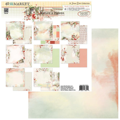 49 and Market NATURE’S HAVEN 12X12 Solid Cardstock Pack