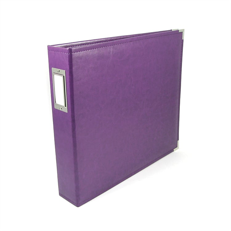 We R Classic Leather Album GRAPE SODA 12&quot;X12&quot; D Ring Memory Scrapbook