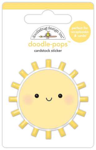 Doodlebug Bunny Hop Doodle-Pops HELLO SUNSHINE 3D Stickers