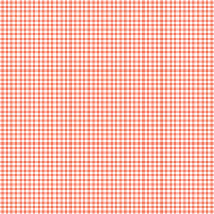 Scrapbook Customs PEACH GINGHAM 12"X12" Scrapbook Paper