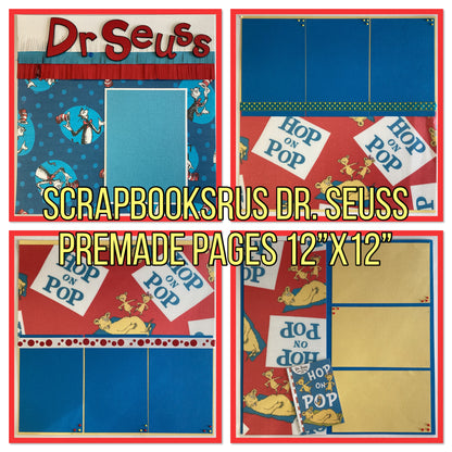 Scrapbooksrus DR. SEUSS (1) Premade Pages 12”X12”