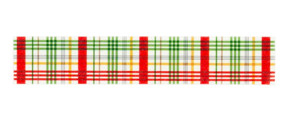 Echo Park Winnie The POOH CHRISTMAS BEAR PLAID Washi Tape