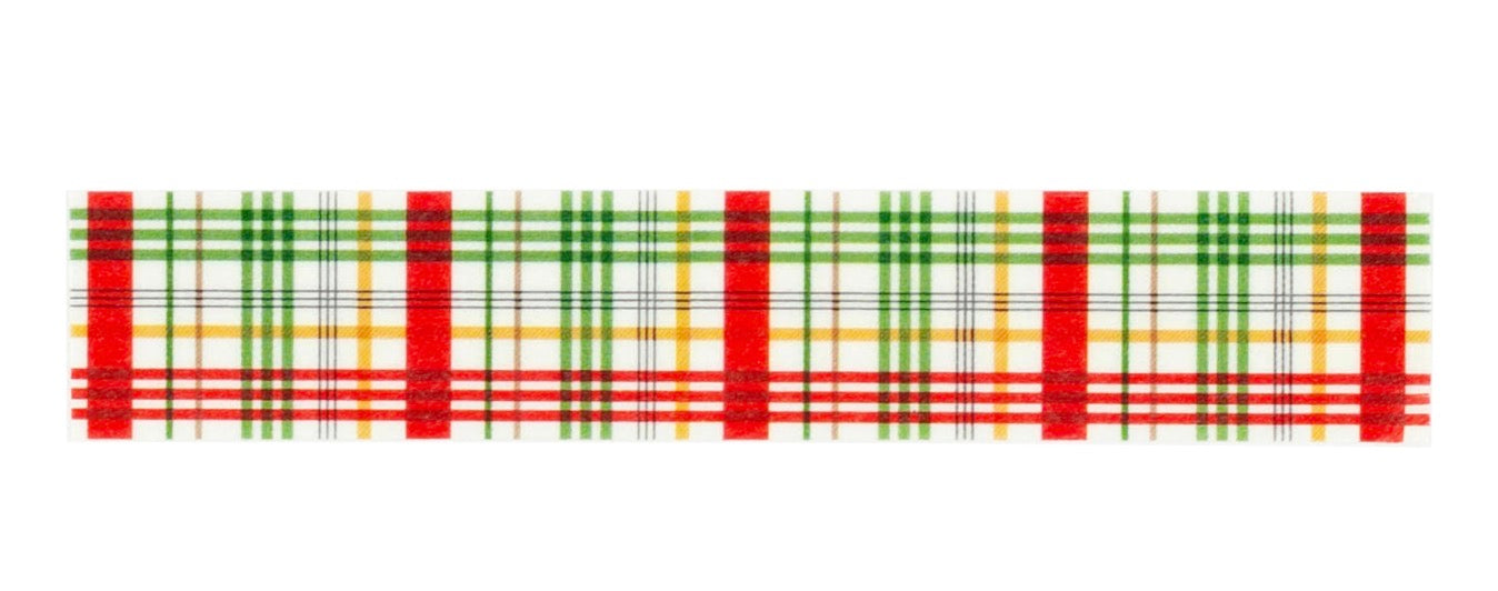 Echo Park Winnie The POOH CHRISTMAS BEAR PLAID Washi Tape