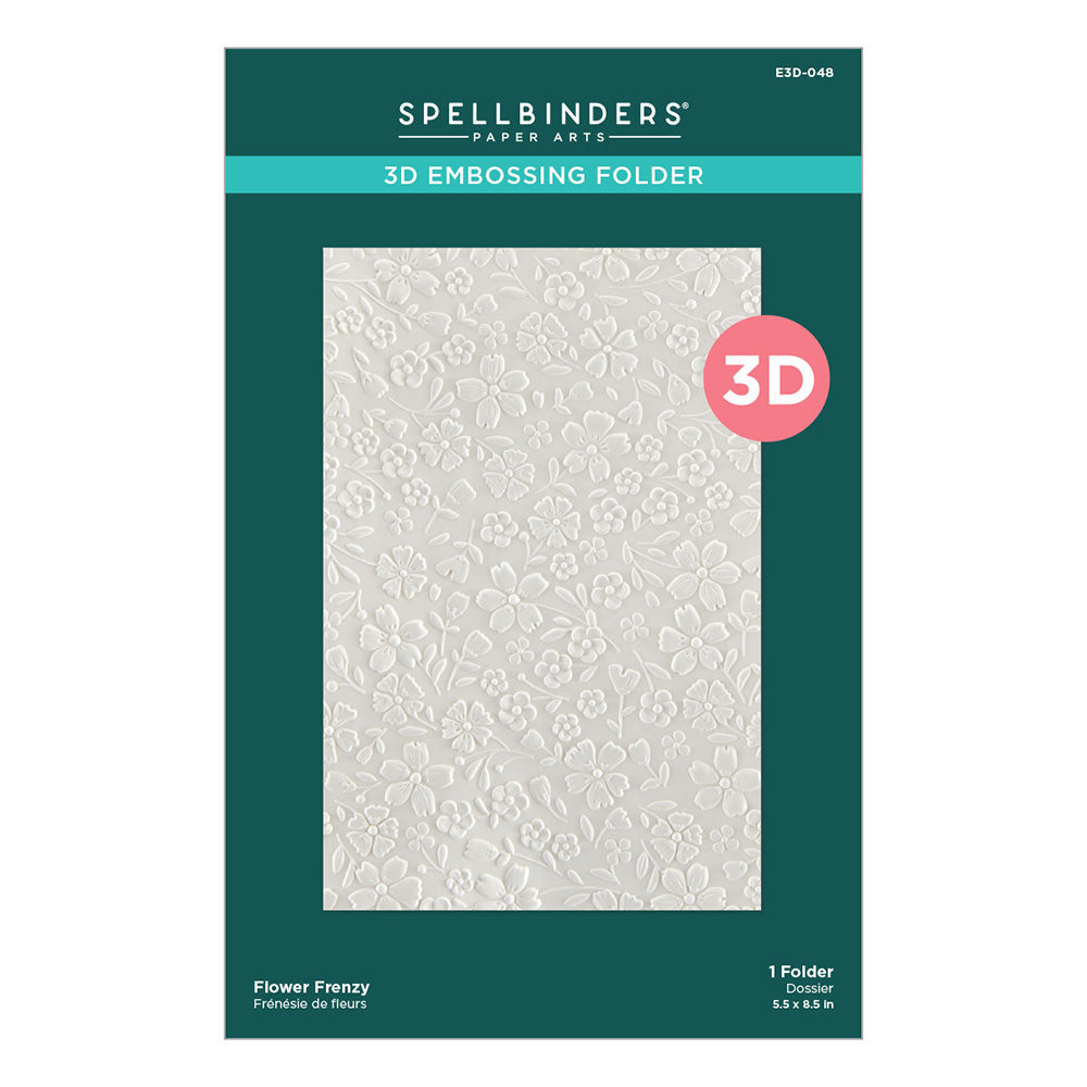 Spellbinders FLOWER FRENZY 3D Embossing Folder